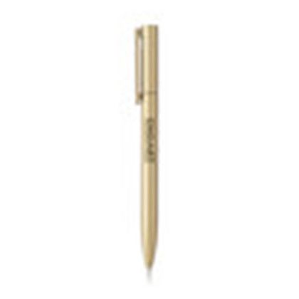 Custom Camden Plastic Ballpoint Pens - Gold