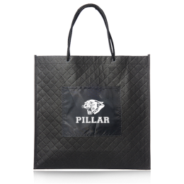 Custom Medina Woven Shopping Bags - Black 