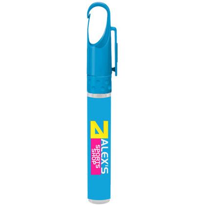 Custom 10mL. Pen Sanitizers - Cyan 
