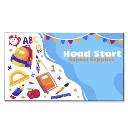 Custom 4" x 7" Large Magnetic Calendar 30 Mil