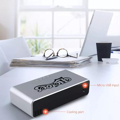 Custom 10W Wireless Charger with LED Alarm Clock - Silver lifestyle