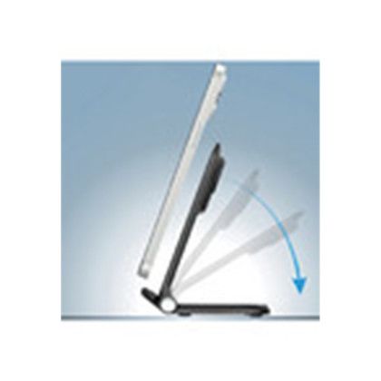 Custom 3-in-1 Wireless Charging Stand - Black In Use 