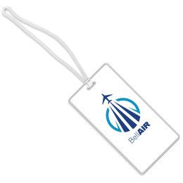 Reflective Luggage Tag - White
