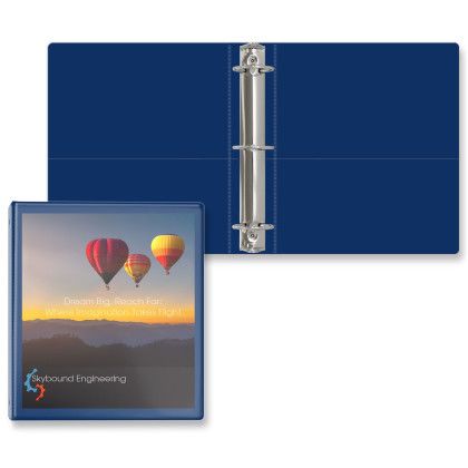 Custom 2" Entrapment Round Ring Binder - Royal Blue