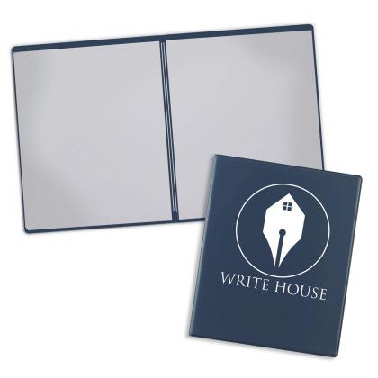 Custom Deluxe Presentation Folder with 2 Pockets - Navy Blue Custom Deluxe Presentation Folder with 2 Pockets - Navy Blue