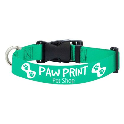 Custom 12" L Eco friendly RPET Pet Collar - Tan