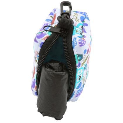 Custom Pet Poop Waste Bag Dispenser with Metal Carabiner - Lifestyle