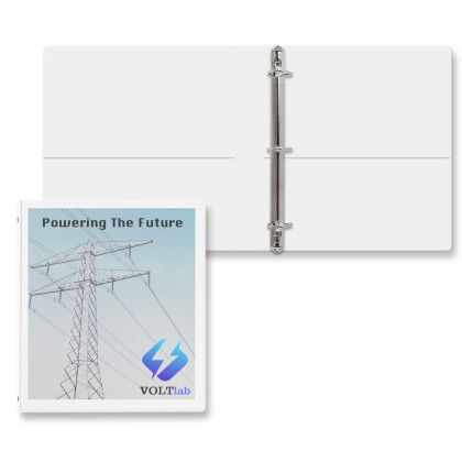 Custom 1" Entrapment Angle D Ring Binder - White