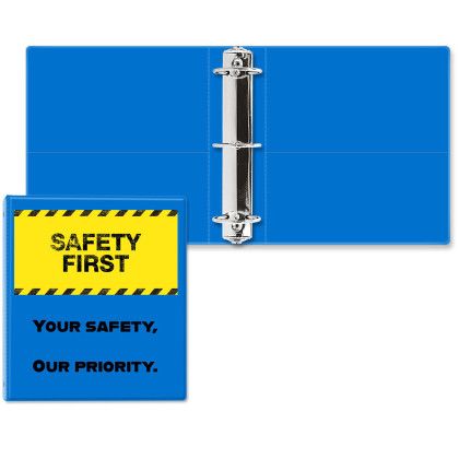 Custom 2 1/2" Classic Round Ring Binder - Blue