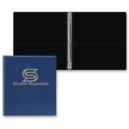 Custom 1/2" Signature Round Ring Binder - Blue