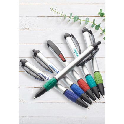 Custom Advertising Plastic Pens - All Colors Lifestyle