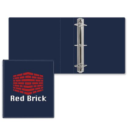 Custom 2" Express Angle D Ring Binder - Navy Blue