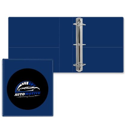 Custom 2" Classic Angle D Ring Binder - Royal Blue