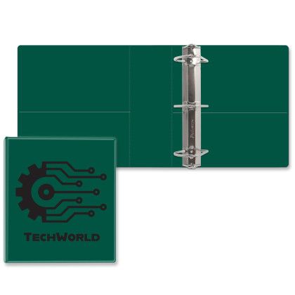 Custom 3" Classic Angle D Ring Binder - Green