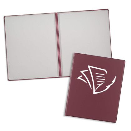 Custom Deluxe Presentation Folder with 10 Pockets - Burgundy