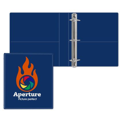 Custom 1 1/2" Classic Angle D Ring Binder - Royal Blue