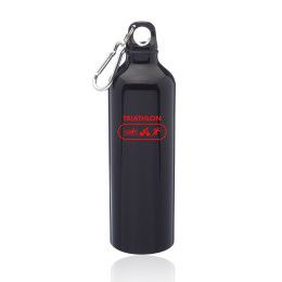 Custom 24 oz. Aluminum Water Bottles - Metallic Black Custom 24 oz. Aluminum Water Bottles - Metallic Black