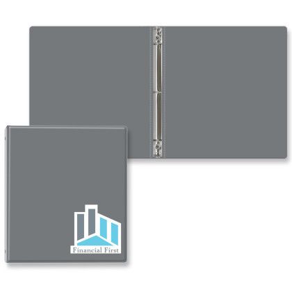 Custom 1/2" Express Round Ring Binder - Gray