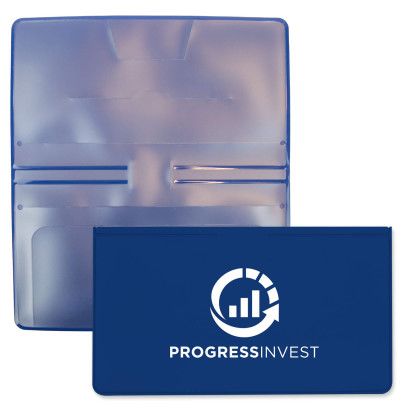 Custom Checkbook Covers - Royal Blue Inside View