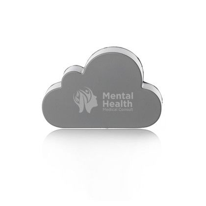 Custom Cloud Shaped Stress Balls - Grey