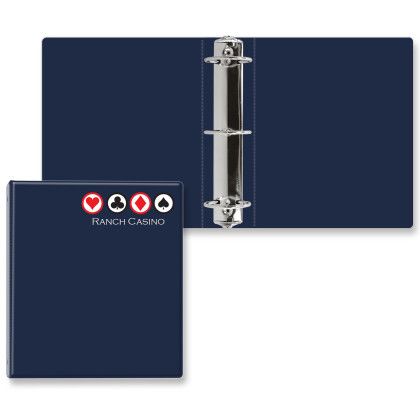 Custom 2 1/2" Express Round Ring Binder - Navy Blue Custom 2 1/2" Express Round Ring Binder - Navy Blue