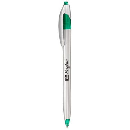 Custom Retractable Ballpoint Pens - Green Custom Retractable Ballpoint Pens - Green