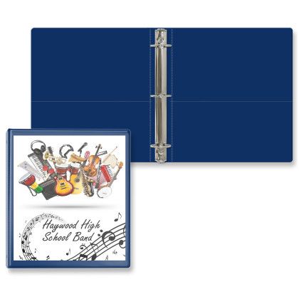 Custom 1 1/2" Entrapment Round Ring Binder - Royal Blue