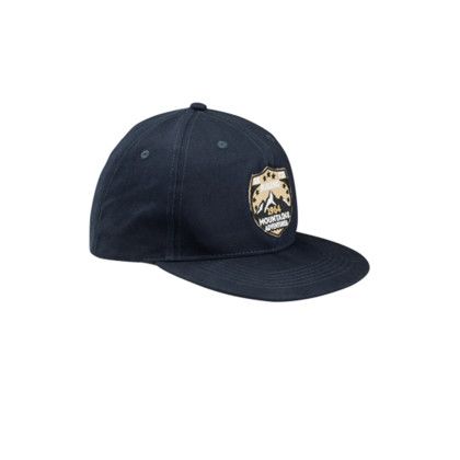 Custo Riverton Flat Bill Snapback Hats - Navy Blue 