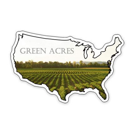 Custom USA Shaped NoteKeeper Magnet 35 Mil 