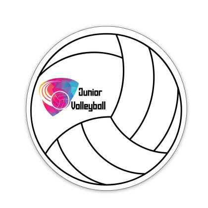 Custom Volleyball Shaped NoteKeeper Magnet 20 Mil Custom Volleyball Shaped NoteKeeper Magnet 20 Mil