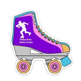 Custom Roller Skate Shaped NoteKeeper Magnet 35 Mil 
