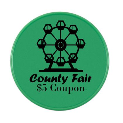 Custom Giant Round Token - Green