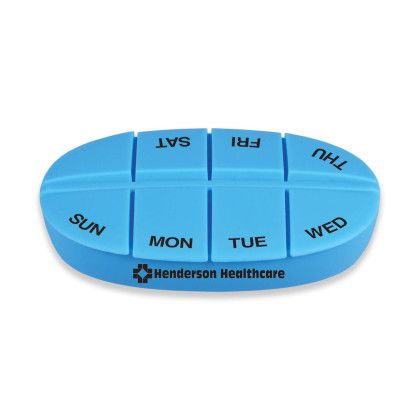 Custom Medi-Fey 8-Day Pill Box - Azul Blue