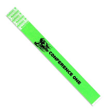 Custom Tyvek Wristlok - Green Custom Tyvek Wristlok - Green