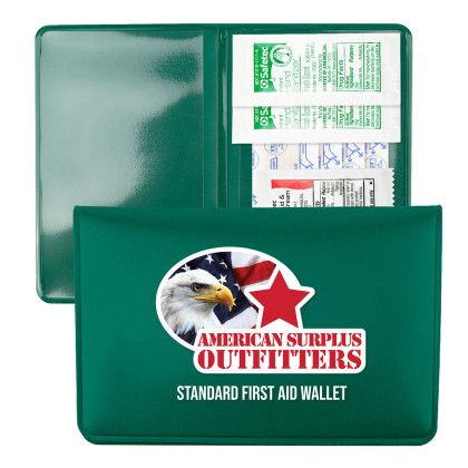 Custom Medi-Fey Standard First Aid Wallet - Green Custom Medi-Fey Standard First Aid Wallet - Green