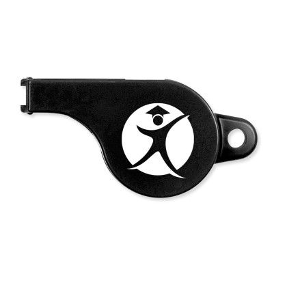 Custom Police Whistle - Black