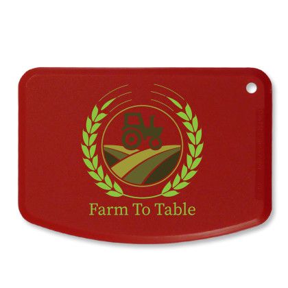 Custom Mini Flexible Bowl Scraper - Red