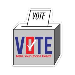 Custom Vote Shaped NoteKeeper Magnet 20 Mil 