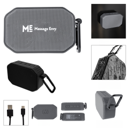 Custom Mini Magnet Speaker With Carabiner - All Colors 