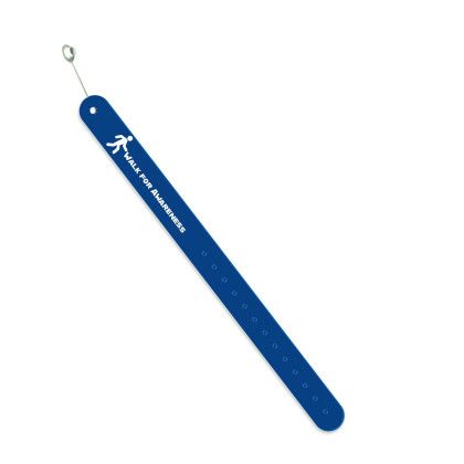 Custom Reflective Vinyl Wristag Band - Blue Custom Reflective Vinyl Wristag Band - Blue