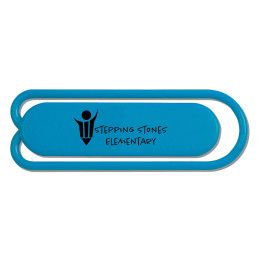 Custom Standard Clippy Paper or Bag Clip - Blue