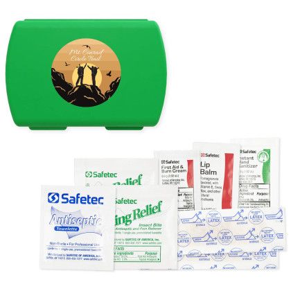 Custom Medi-Fey Outdoor Aid Kit - Green