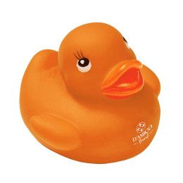 Imprinted Colorful 2" Rubber Ducks - Orange