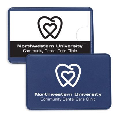 Custom Side Opening Card Holders - Royal Blue 