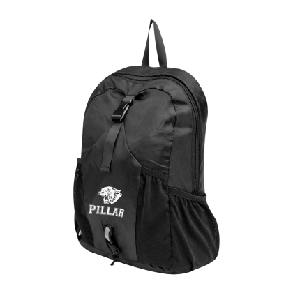 Custom Alpine RPET Backpack - Black Side View