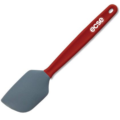 Custom Large Silicone Spatula - Red with Gray