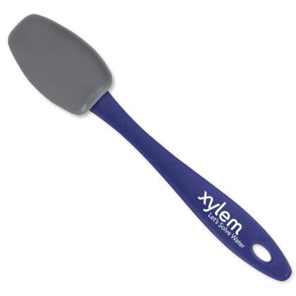 Custom Mini Silicone Spoon - Reflex Blue With Gray