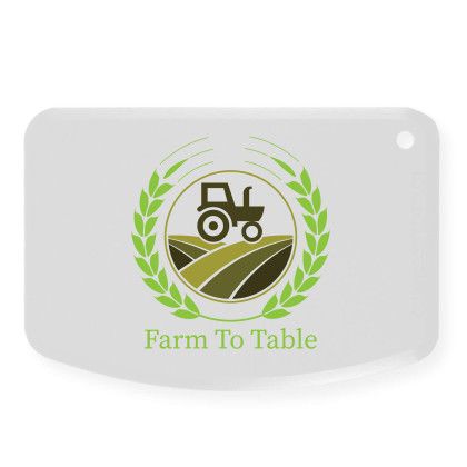 Custom Mini Flexible Bowl Scraper - White