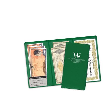 Custom 3-Pocket Policy Wallets - Green Custom 3-Pocket Policy Wallets - Green