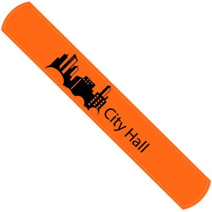 Custom Classic Action-Band Wristband - Fluorescent Orange Custom Classic Action-Band Wristband - Fluorescent Orange